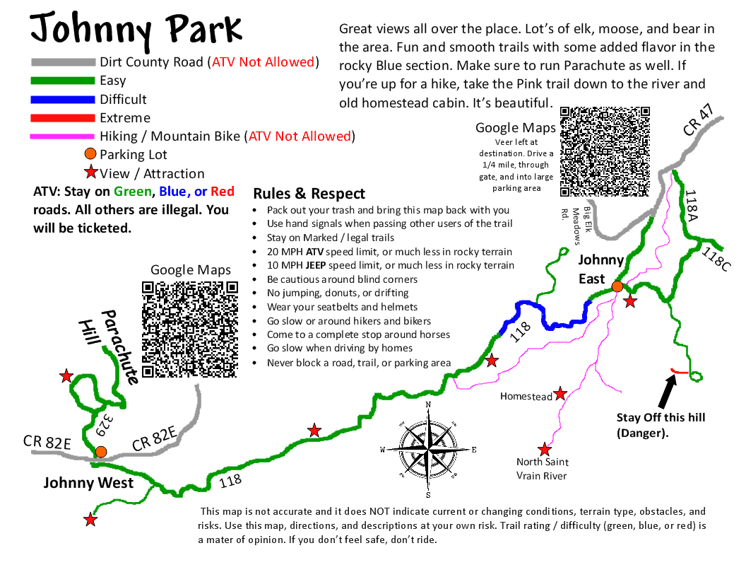 ATV Trails and Maps The Colorado Rockies Estes Park ATV Rentals